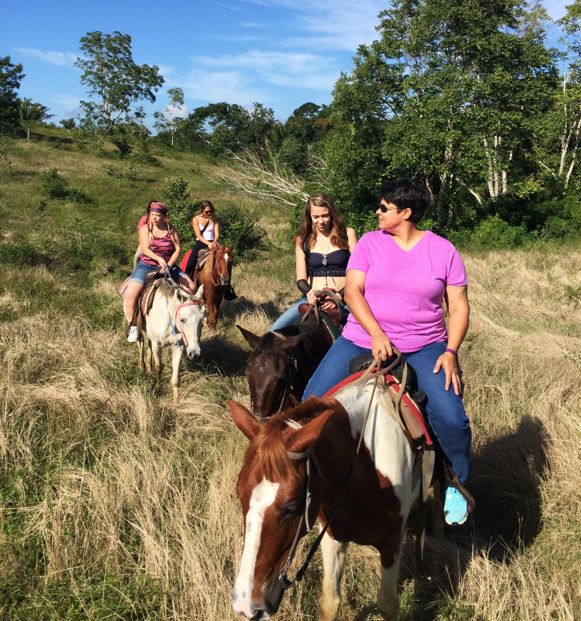 Horseback riding tour available daily.