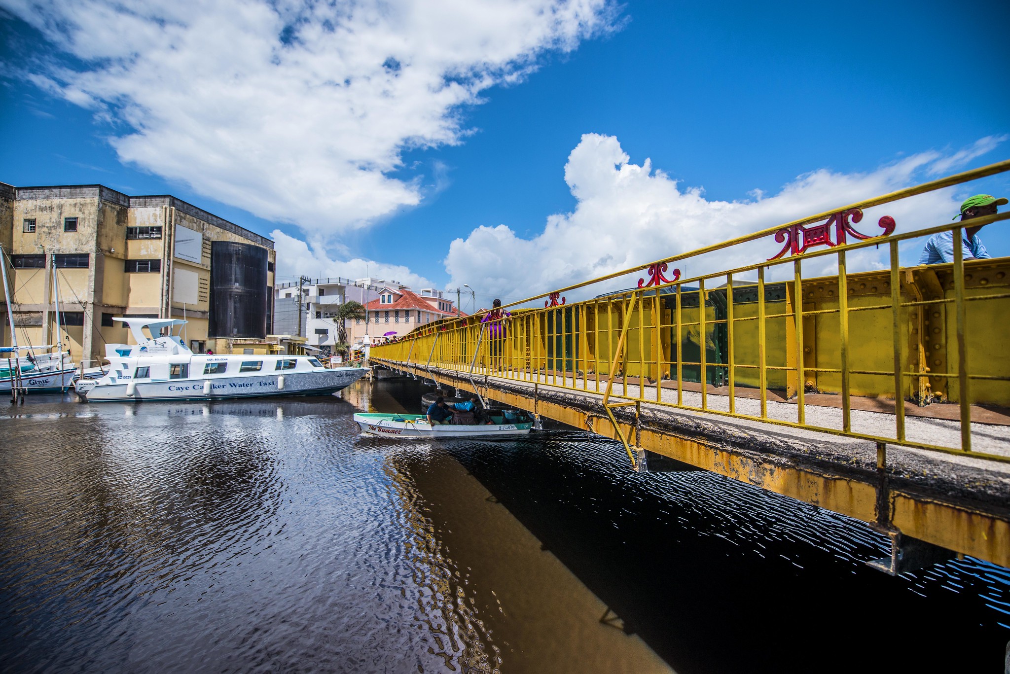 Belize city swing bridge 3