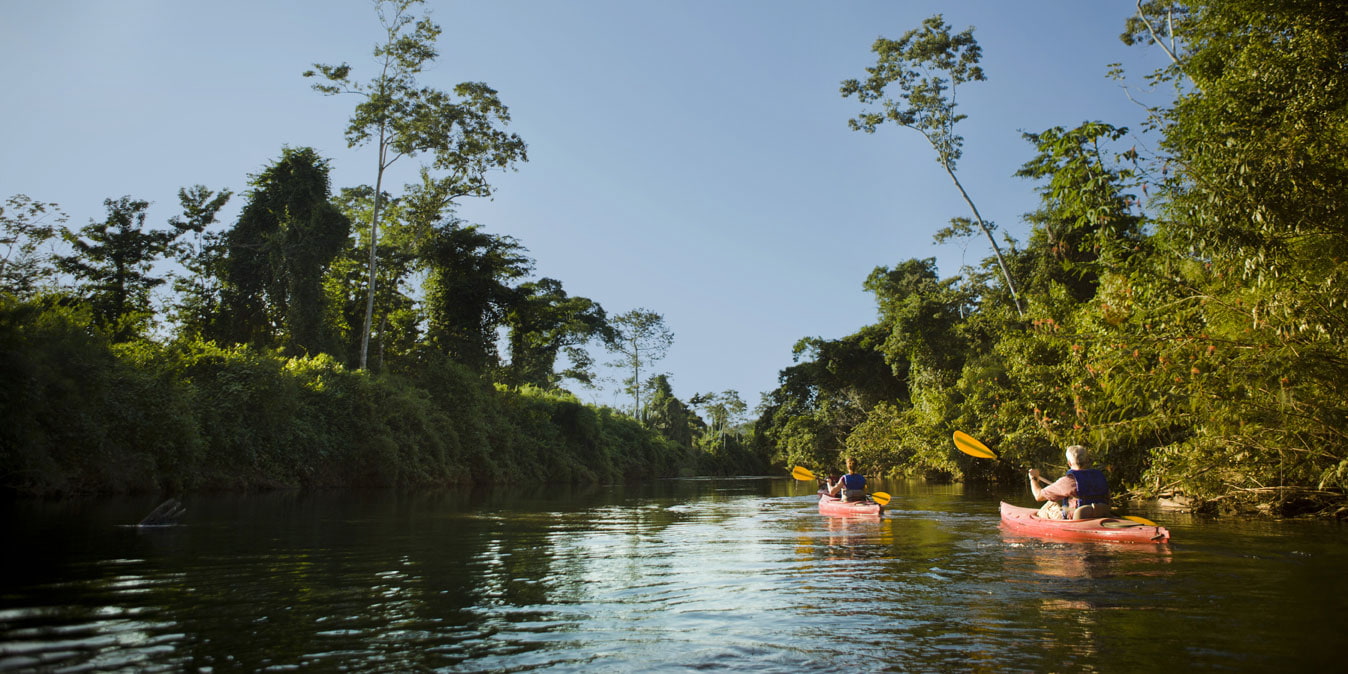 Kajakken in Belize