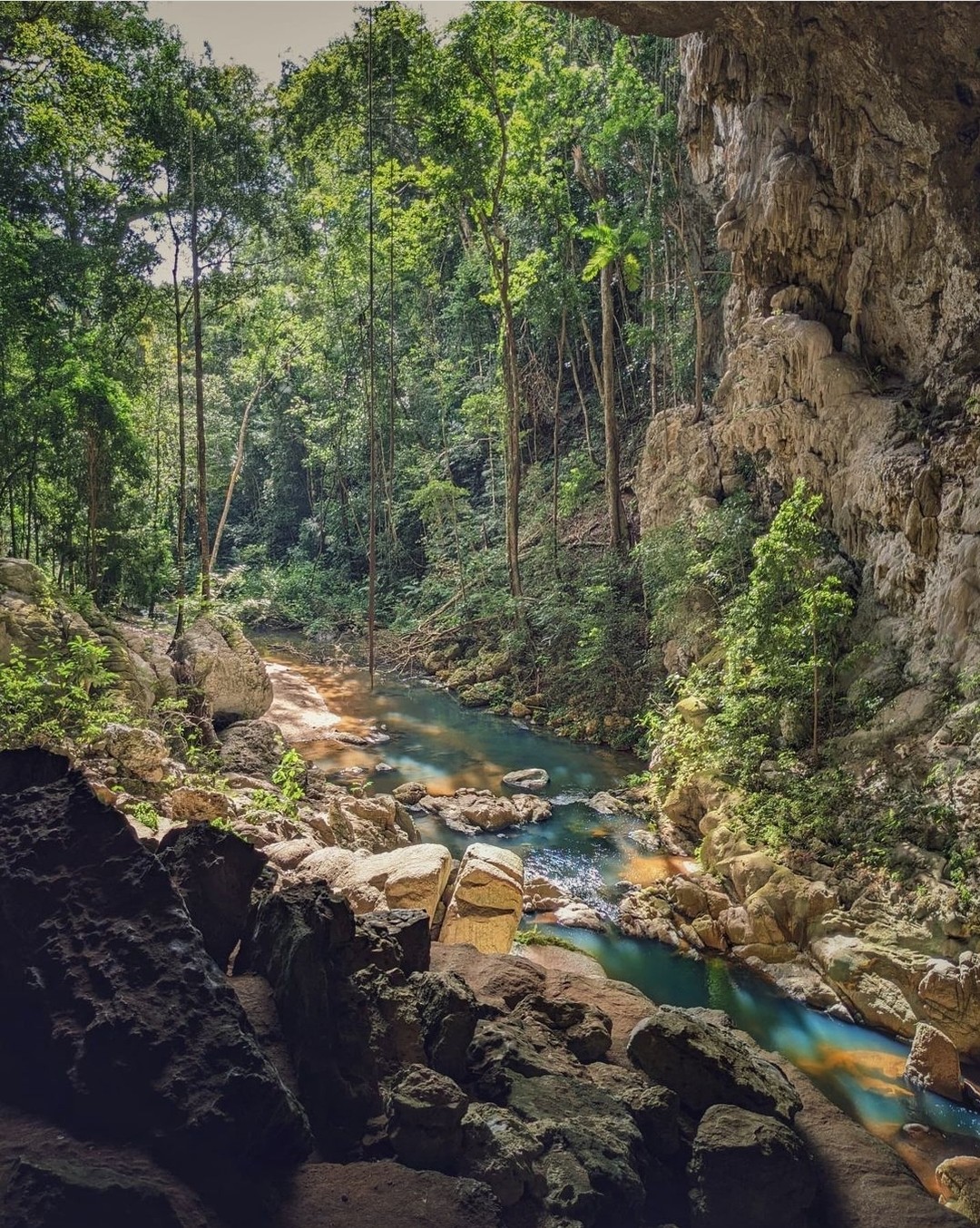 L'ouest du Belize abrite un vaste réseau de grottes qui servaient autrefois d'espaces de culte, de rituels et d'enterrement aux anciens Mayas. Assurez-vous d'ajouter l'une des nombreuses grottes à votre itinéraire à l'intérieur des terres. #travelbelize📸 : @wanderesswithastory