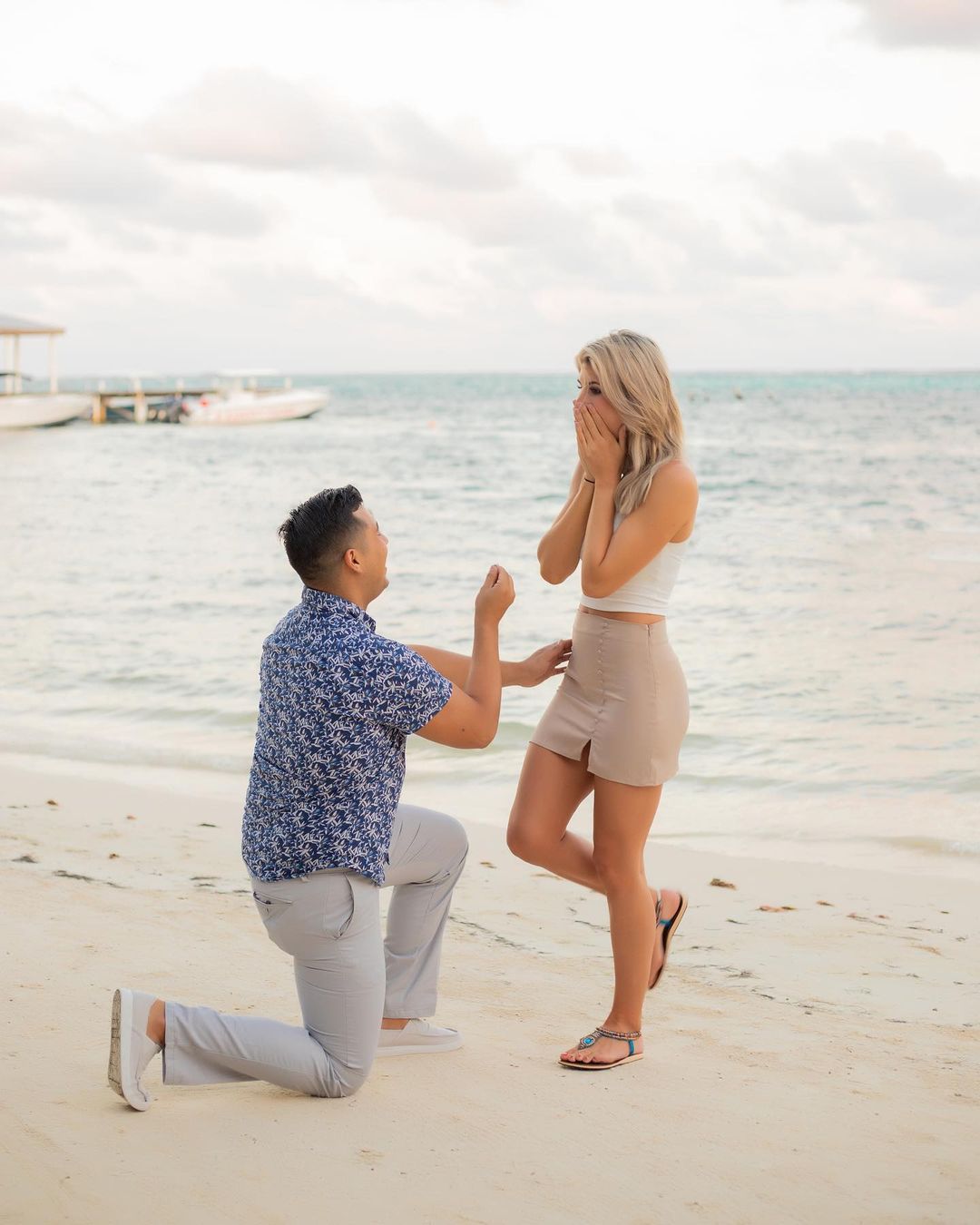 Perfekter Heiratsantrag in Belize