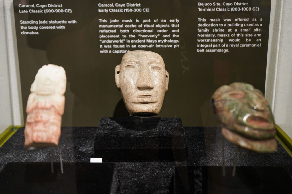 ancient mayan art in Belize Museum