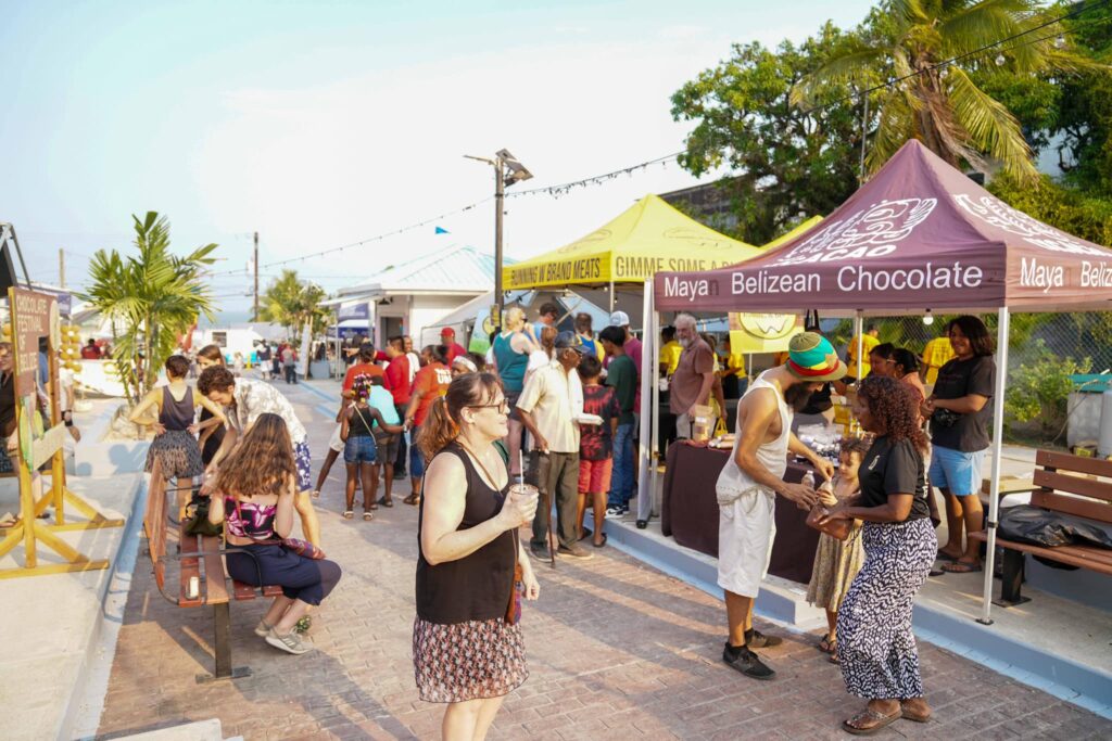 Belizean chocolate festival vendors