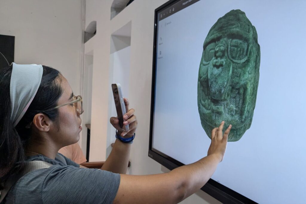 Fotogrammetrie in het Museum van Belize